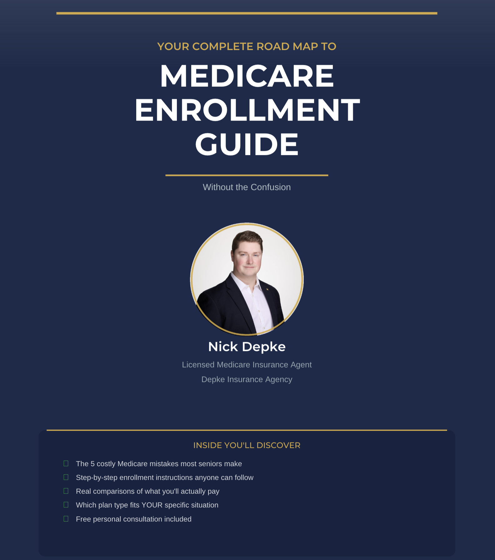 Preview of Free Medicare Enrollment Guide by Nick Depke